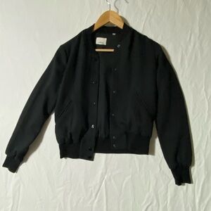 Wilfred Classic Black Bomber Jacket